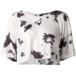 Elder Statesman Tie Dye Cropped tee